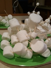 marshmallow toothpick building